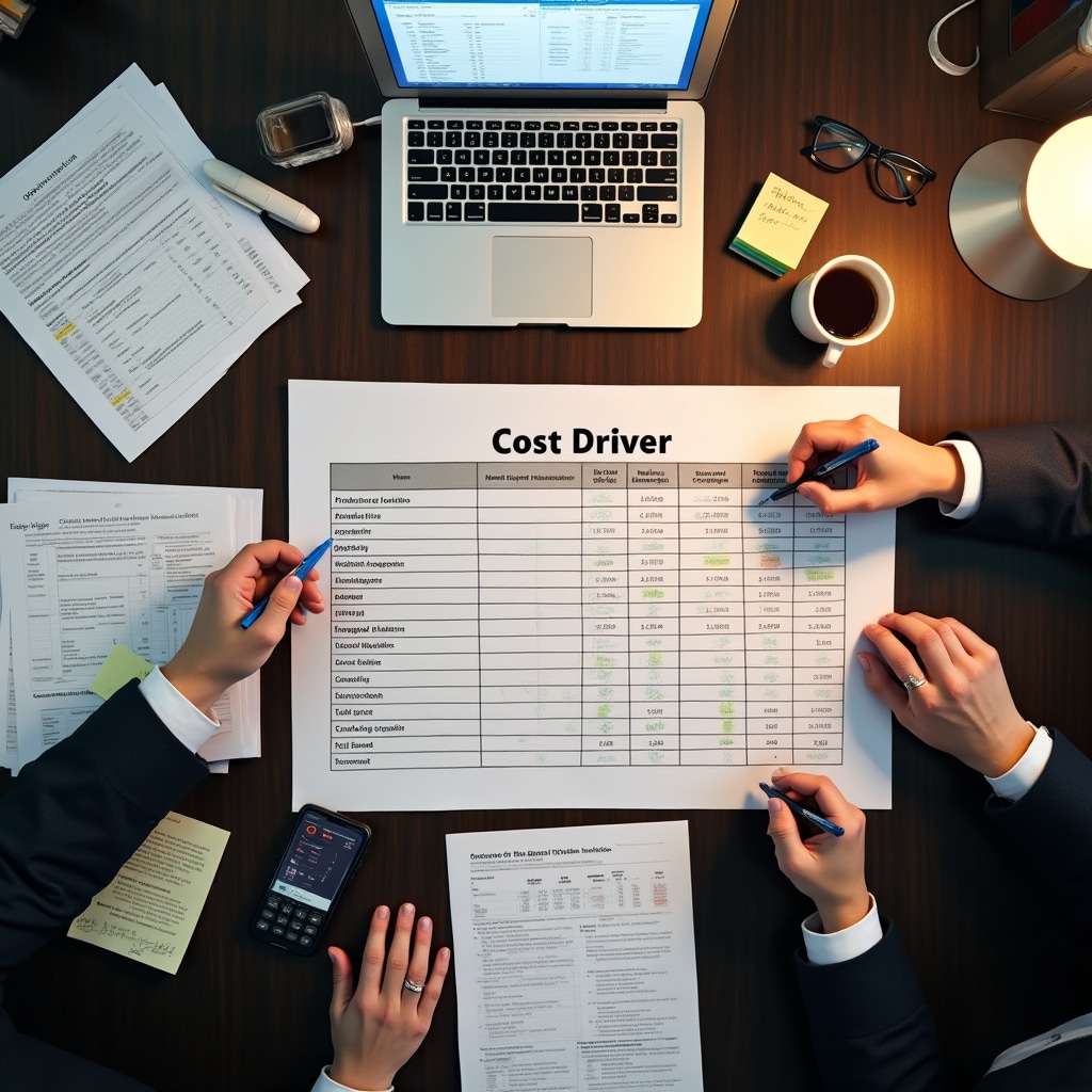 Cost driver identification worksheet