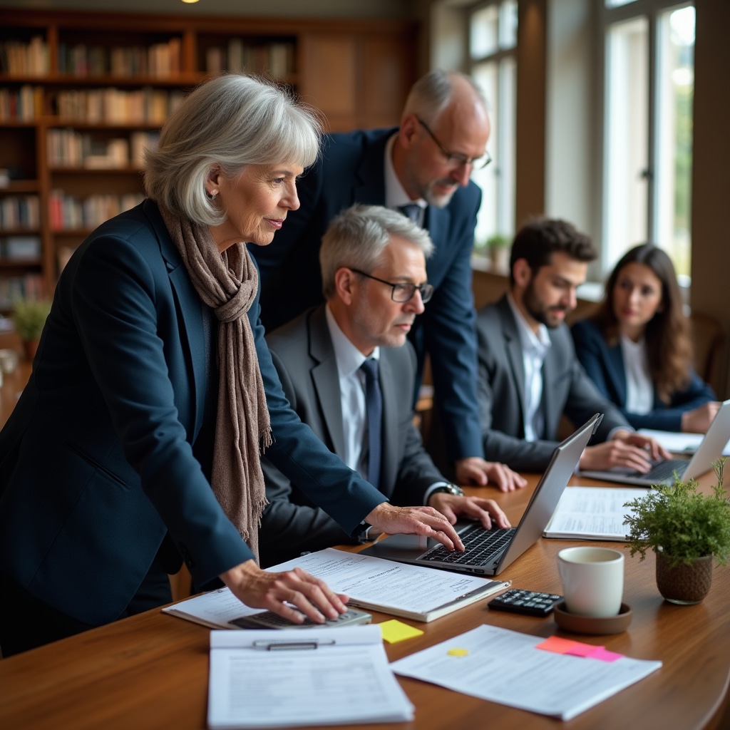 Instructor guiding participants through practical budget exercises